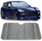ARMYJY Parasol plegable reflectante para parabrisas de coche, cubierta de visera UV plegable plateada para ventana delantera y trasera, protector solar para interior del vehículo, cubierta reflectante