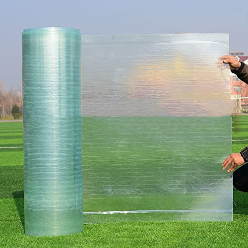 Placas de Policarbonato,Planchas Transparentes Impermeable,Toldo Cubierta,Marquesinas Exterior para Techo Jardín Invernaderos,Fácil de Doblar y Cortar,con Tornillos,Personalizable (W*L:0.5 * 9m)