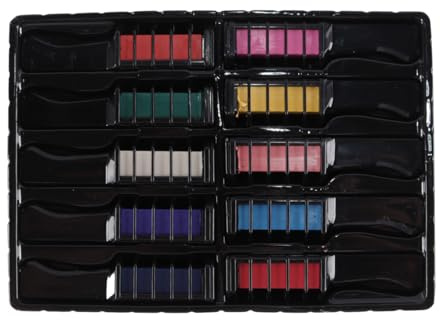 Namvo Set di gessetti per capelli, 10 colori, spazzola lavabile, disponibile gesso colorato temporaneo per acconciature da festa, regalo di compleanno