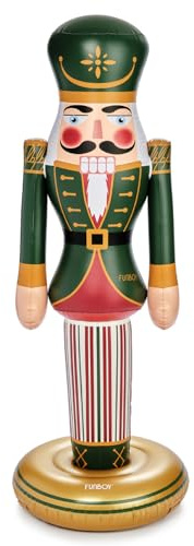 FUNBOY 5 Ft Giant Inflatable Classic Nutcracker, Outdoor Christmas Decor