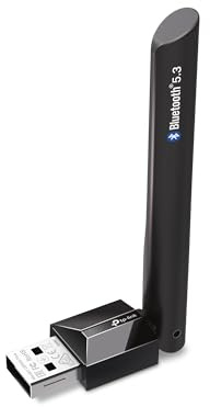 TP-Link USB Bluetooth Adapter for PC, Bluetooth 5.3 Long Range Receiver, Plug and Play, Adjustable Antenna, Supports Windows 11/10/8.1/7 for Desktop, Laptop, Keyboard, Mouse, etc (UB500 Plus)