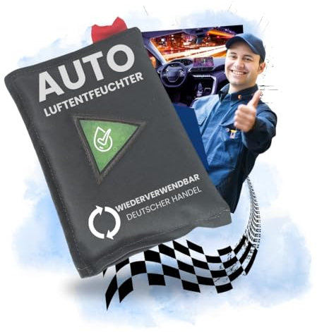 TronicXL 1x Auto Luftentfeuchter Kissen Innenraum wiederverwendbar - Zubehör für KFZ PKW LKW Wohnwagen Wohnmobil Anhänger Camping I Kondenswasser Stop Entfeuchterbeutel Luft Entfeuchter Granulat
