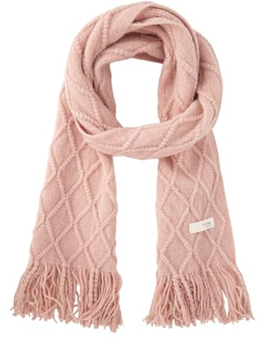 Meliyya Sciarpa invernale per bambini, 6% lana, per ragazze, ragazzi, tinta unita, 130 x 16 cm, Frange B, rosa, 142*20cm