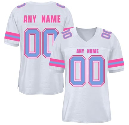 Custom T Shirt Sports Jerseys with Name Personalisation American Football Jersey for Boys, Girls, Men, Women – Customised Team Shirts