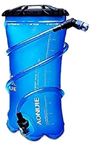 AONIJIE 1.5L/2L/3L Faltbares TPU Wasserbeutel Trinkblase Trinkbeutel mit Schlauch und Mundstück für Marathon Running Wandern (3L)