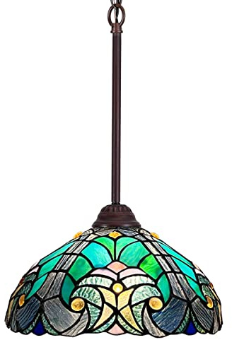 Tiffany Pendant Light Fixtures Hanging Lamp Stained Glass Island Lighting