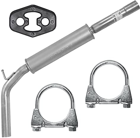 Adamot Mitteltopf Auspuff Mittelschalldämpfer für VW Polo III 3 6N 6N2 1.4 TDI 1.7 SDI 1.9 SDI, Polo IV 4 9N 1.9 SDI