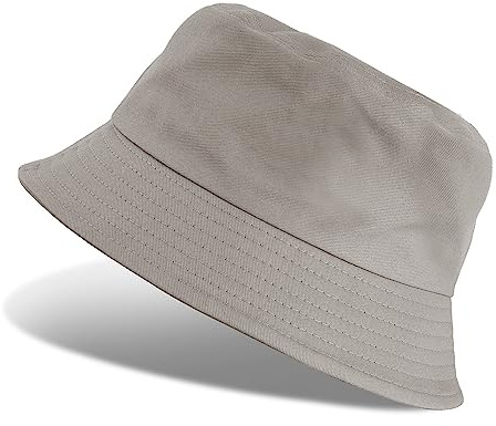 Tuopuda Fiskehattar män kvinnor, fiskarhatt bomull, hinkhatt vikbar, sommarhatt utomhus, mössor fritidshatt för vandring camping resor fiske 56–58 cm