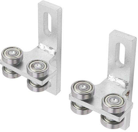 Conjunto de Carro de 4 Ruedas Acero de Alta Resistencia Capacidad de Carga de 245 Kg para Instalación de Polipastos Eléctricos PA200 - PA1000, Rodillo de Ensamblaje de Carro de 2