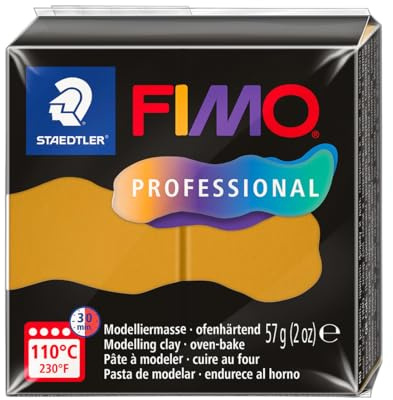 STAEDTLER 8040-17 ST, modelleringsmassa Fimo Prof 57 g ocker, standard