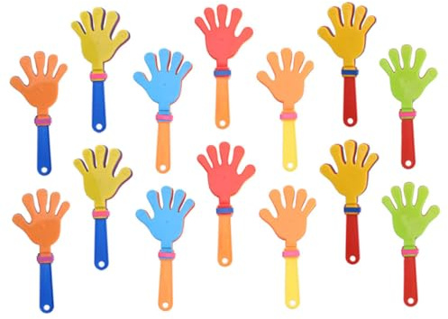 WEKADRIN Giocattolo Clapper in Plastica Colorata, Batacchio da Concerto Portatile per Feste e Eventi Sportivi, Accessorio Rumoroso per Compleanni e Carnevale, Set da 20 Colore Casuale