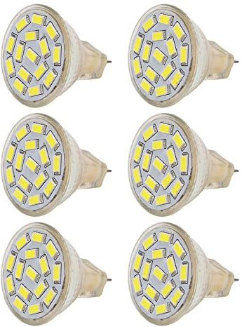 Ailgely MR11 GU4 Light Bulbs 3W 270LM Energy Saving Soft White Dimmable Bulb with Ceramic Base, for Home Living Room, Bedroom, Museum, Gallery, Yard, Path, Garden (White Lighting)