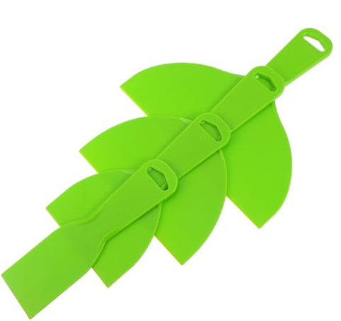 COLLBATH 4 Espátulas de Plástico Flexibles Multiusos para Masilla y Pintura Juego de 4 Piezas 2 4 6 8 Removedor de Papel Pintado y Adhesivos para Paredes Ventanas y Suelos