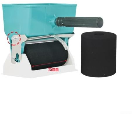 Aplicador de rodillo de pegamento manual, rodillo aplicador de pegamento manual de 180 ml con interruptor de control de flujo para carpintería, muebles, cartón, fábrica, herramienta de mano (3