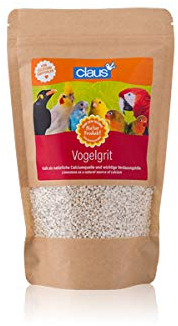 Claus Vogelgrit | 500 g | Einzelfuttermittel für Vögel | Zur Unterstützung der Verdauung und des Knochenbaus | Calciumreiche Kalkquelle | Für natürliches Fressverhalten