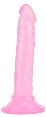 Consolador de 5 pulgadas, Consolador para principiantes, Consolador realista, Consolador anal, Consolador con correa, Consolador con ventosa, Juguete sexual con consolador delgado