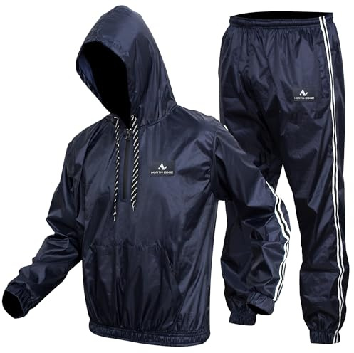 NORTH EDGE Heavy Duty Sauna Sweat Track Suit Weight loss Slimming Boxing Fat Sauna Suit