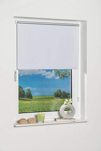 K-Home Store Enrouleur occultant Thermique sans perçage Blanc 60 x 250 cm