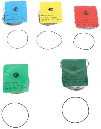 90 Delar Watch Back, Vattentät O-ringar, Watch Back Cover Tätningar, Gummi Watch Pack Replacement Kit, Packningar för Klockor