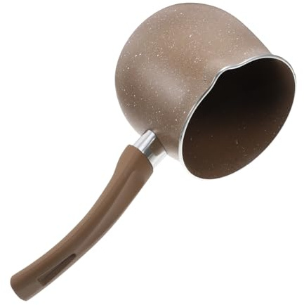 Genérico cafetera preparándose calentador cazo hervidor olla antiadherente sartén olla de cocina bandeja de leche de un solo mango plato de salsa barbacoa mini cafetera Acero inoxidable