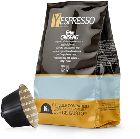 Yespresso 64 Capsule GINSENG Compatibili con Dolce Gusto