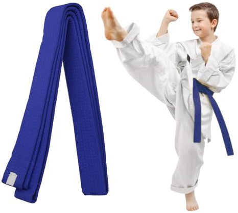 COYUN 1 Piezas Cinturón Taekwondo Azul, Cinturón de Judo, Cinturón de Artes Marciales, Cinturones de Judo de Karate, Cinturón de Taekwondo Para Artes Marciales, Cinturón de Taekwondo, 220cm