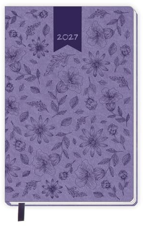 TRÖTSCH - Taschenkalender A7 Soft Touch Blumen 2027: Soft Touch Terminkalender