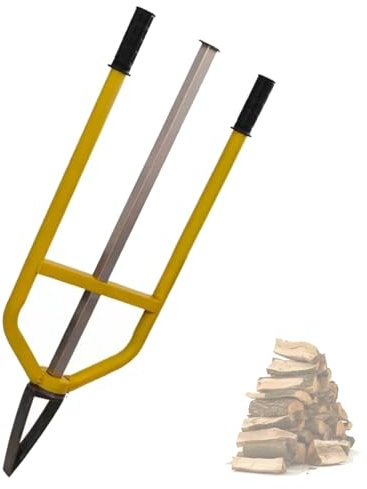 Fendeuse à bois manuelle – Outil portable robuste pour fendre rapidement et facilement les bûches, idéal pour le bois de chauffage, les feux de camp et une utilisation en extérieur