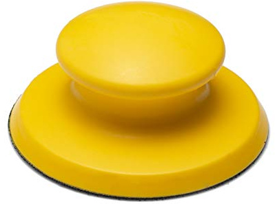 Glass Polish 5 inch (125mm) Hand Sanding Block - Hook & Loop Handheld Sanding Pad
