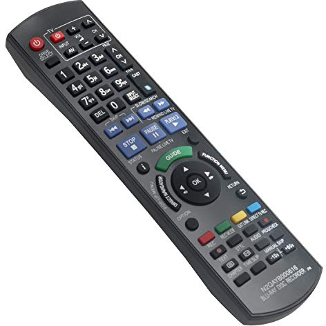 N2QAYB000616 Télécommande de Remplacement - VINABTY N2QAYB000616 Blu-Ray Disc Recorder IR6 Télécommande pour Panasonic DMR-BWT700EC Dmr-bwt700 DMR-BST700EG DMR-BST700 DMR-BST701 DMR-BST800 DMR-BWT800