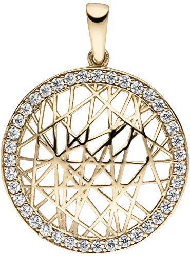 Jobo Damen-Anhänger aus 8 Karat 333 Gold mit 39 Zirkonia