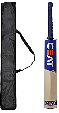 Kansal New Solid Popular Willow Cricket Bat with Tennis Ball and Bat Cover for All Tennis Balls Full Size…