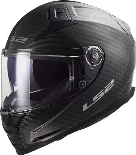 LS2, integralhjälmar motorcykel Vector II gloss karbon, S