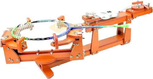 CBLdF Badminton String Machine, Racket Dual-Purpose Stringing Machine,6-Point Fixed 60lb Winch Type Badminton String Machine, for DIY Squash, Tennis or Badminton Rackets