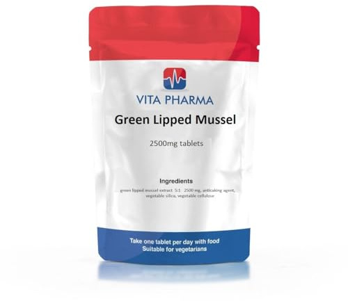 VITA PHARMA Green Lipped Mussel 2500mg 365 Tablets