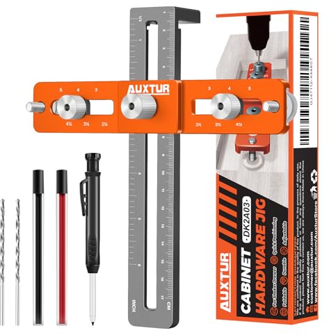 Cabinet Hardware Jig, Adjustable Cabinet Handle Template Tool