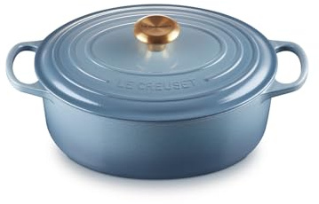 Le Creuset Cocotte ovale Evolution in ghisa vetrificata, Ø 29 cm, Chambray, 21178294344441