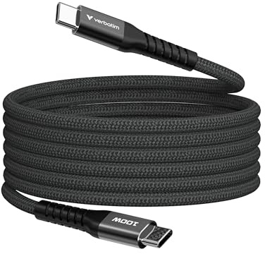 Verbatim USB-C to USB-C 100W Magnetic Sync and Charge Cable 120cm Black