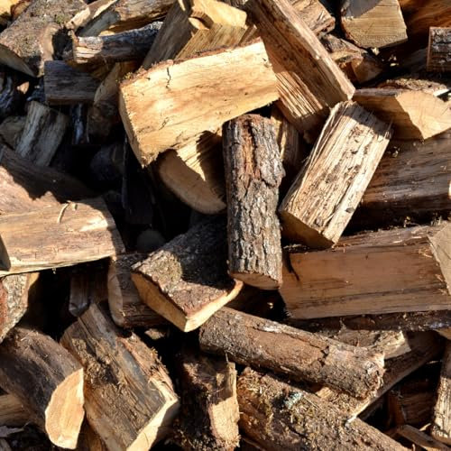 Leña de Almendro para Chimenea | Encendido rápido |Troncos Medianos 30-40CM | Alta Durabilidad y Poder Calorífico | Ideal para Parrillas, Barbacoas y Paellas | Caja 20 Kg | Sostenible