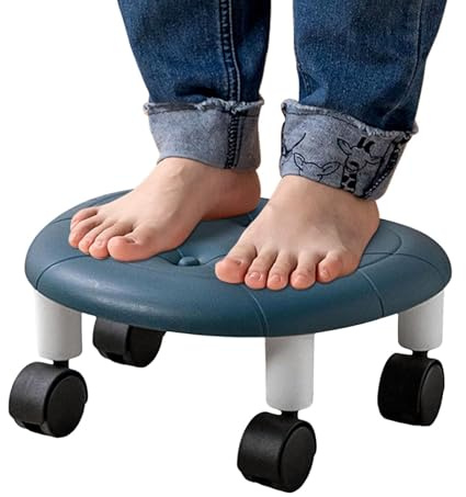Generisch Tabouret Roulant, Tabouret Roulant, Chaise Courte avec Plateau Pivotant 360 Degrés | Siège avec Chaise Basse Rotative Basse Pivotante, Portable pour la Maison, Salon de Manucure, Spa est