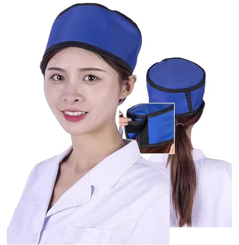 LISTaRSw Gorro De Plomo Protector contra Rayos X (0,35 Mmpb/0,5 Mmpb), Gorro De Plomo Tipo Delantal para Protección contra Rayos X, Protección contra La Radiación De La Cabeza con Plomo 0.5mmpb