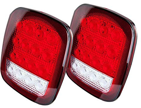Asyduey LED-Bakljus Bakljus Broms Back Blinkers för TJ CJ YJ