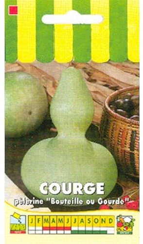 Sachet de graines de Courge décorative Pèlerine (bouteille Pèlerine) - 3 g - légume fruit - LES GRAINES BOCQUET