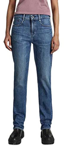 G-Star Femme Jean Noxer Straight, Bleu (faded capri D17192-B767-D346), 26W / 32L
