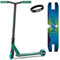 SOKE Go Scooter Roller Performance Roller Leistungsstarker Scooter Skatepark Stunts Trick Roller Tretroller Stadtroller Freestyle Kickscooter mit ABEC 9 Kugellagern Pu Material 83 cm Grün-Blau