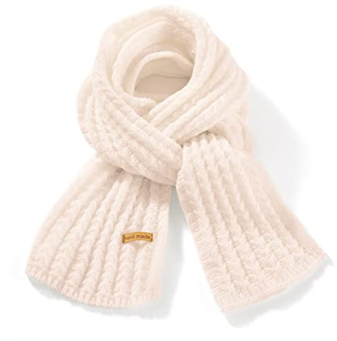 ORANZT Gestrickter Schal Lange Weiche Winter Strickschal Einfarbig Mode Pashmina Schal - Hellrosa