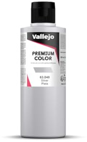 Farbe 1K PU RC Vallejo PREMIUM Color 63048 Metallic Silver (200ml)