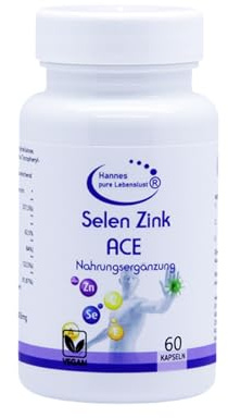 Hannes Pure Lebenslust Selen Zink 60 Kapseln, 2 Monate Vorrat, Frei von künstlichen Zusätzen