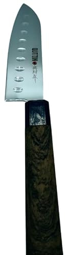 DEVELOMEDYKAL Couteau japonais de cuisine Santoku 12 cm. Couteau Santoku, couteau japonais, couteau de cuisine professionnel, couteau japonais professionnel, couteau japonais professionnel, mesure de