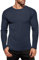 Ekouaer Pullover für Herren Warm Thermo Langarmshirt Winter Unterhemd Jumpers Blau Lila XL